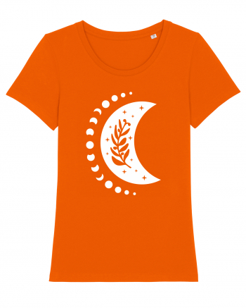 Fazele Lunii Moon Phases Bright Orange