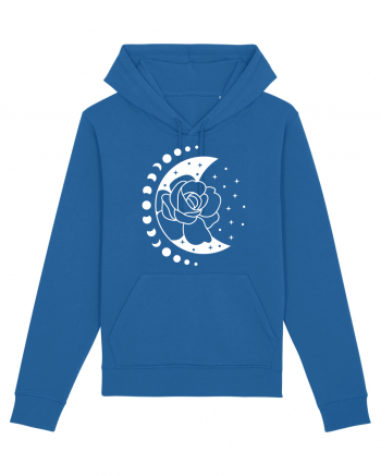 Moon Flower Moon Phases Royal Blue