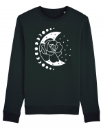 Moon Flower Moon Phases Bluză mânecă lungă Unisex Rise