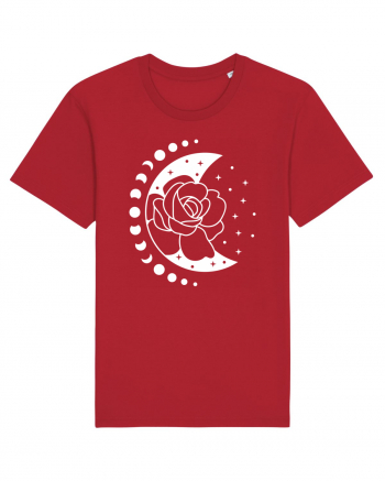 Moon Flower Moon Phases Red