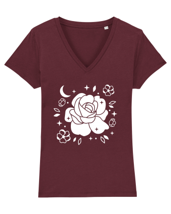 Celestial Flower Burgundy