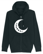 Fazele Lunii Moon Phases Hanorac cu fermoar Unisex Connector