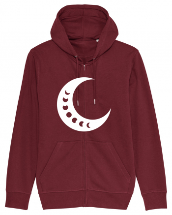 Fazele Lunii Moon Phases Burgundy