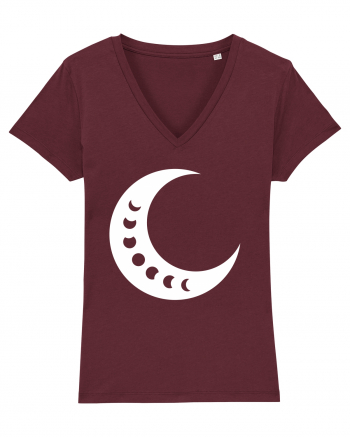 Fazele Lunii Moon Phases Burgundy