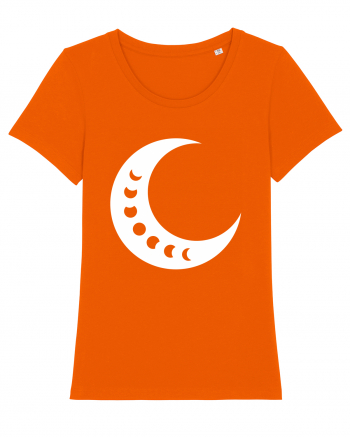 Fazele Lunii Moon Phases Bright Orange