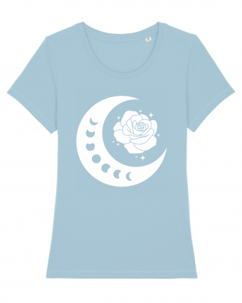 Moon Flower Sky Blue