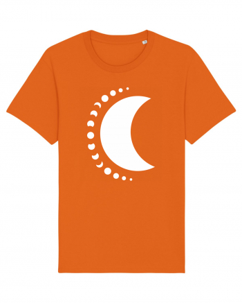 Fazele Lunii Moon Phases Bright Orange