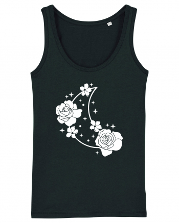 Celestial Moon Flowers Black