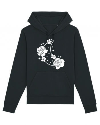 Celestial Moon Flowers Black