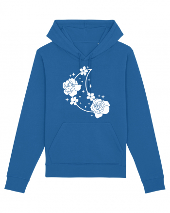 Celestial Moon Flowers Royal Blue