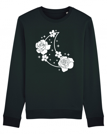 Celestial Moon Flowers Black