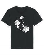 Celestial Moon Flowers Tricou mânecă scurtă Unisex Rocker