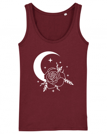 Celestial Moon Flower Burgundy