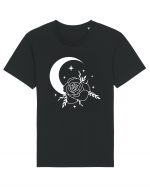 Celestial Moon Flower Tricou mânecă scurtă Unisex Rocker