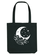 Mystic Moon Flowers Sacoșă textilă