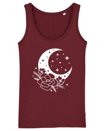 Mystic Moon Flowers Burgundy