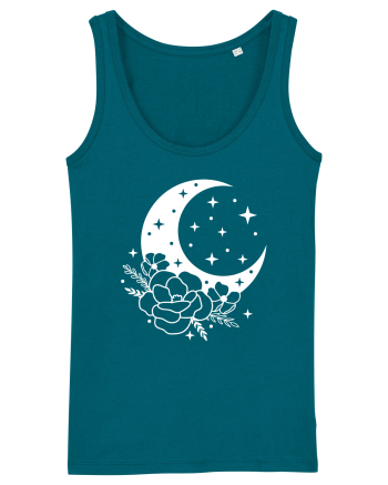 Mystic Moon Flowers Ocean Depth