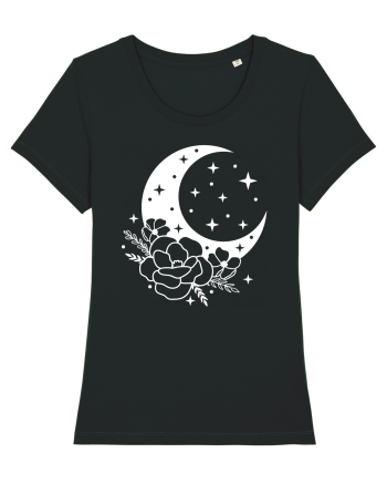Mystic Moon Flowers Black