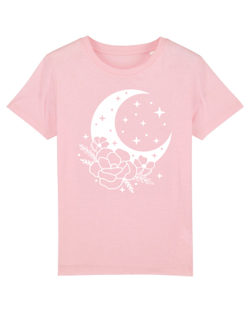 Mystic Moon Flowers Cotton Pink