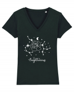 Sagittarius Sagetator Tricou mânecă scurtă guler V Damă Evoker