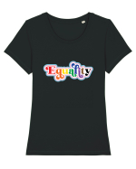 Equality Tricou mânecă scurtă guler larg fitted Damă Expresser