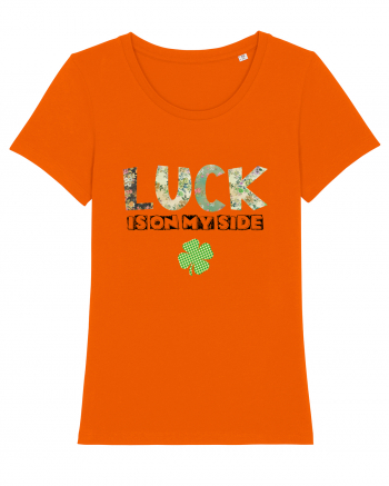 Luck Is On My Side Bright Orange