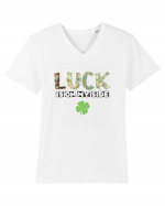 Luck Is On My Side Tricou mânecă scurtă guler V Bărbat Presenter