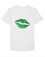 Kiss Me For Luck Tricou mânecă scurtă guler larg Bărbat Skater