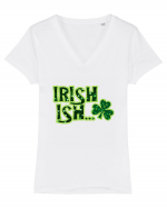 Irish ish Tricou mânecă scurtă guler V Damă Evoker