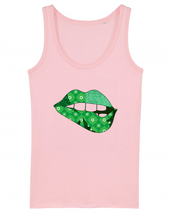 Lucky Irish Lips Cotton Pink