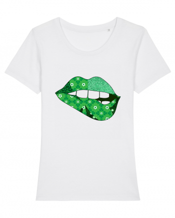 Lucky Irish Lips White