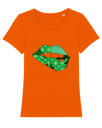 Lucky Irish Lips Bright Orange