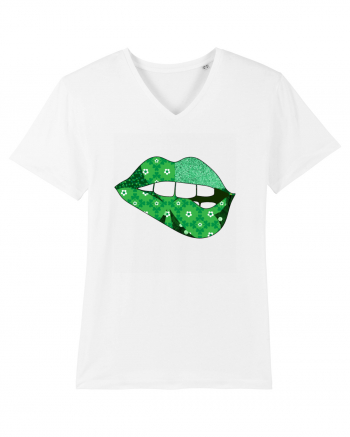 Lucky Irish Lips White