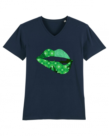 Lucky Irish Lips French Navy