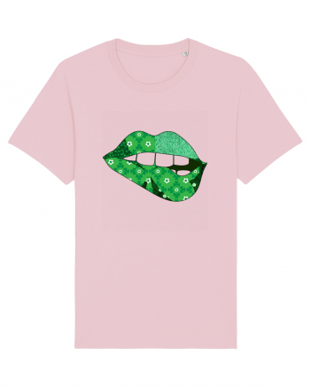 Lucky Irish Lips Cotton Pink