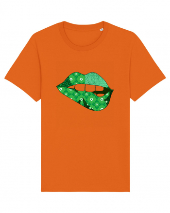 Lucky Irish Lips Bright Orange