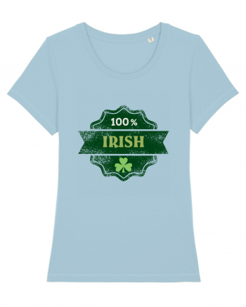 100% Irish Sky Blue