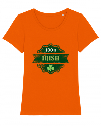 100% Irish Bright Orange