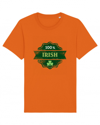 100% Irish Bright Orange