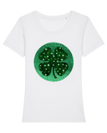 Lucky St. Patrick Tricou mânecă scurtă guler larg fitted Damă Expresser
