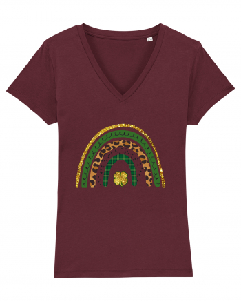 St. Patrick's Day Rainbow Burgundy