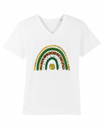 St. Patrick's Day Rainbow Tricou mânecă scurtă guler V Bărbat Presenter