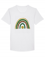 St. Patrick's Day Rainbow Tricou mânecă scurtă guler larg Bărbat Skater