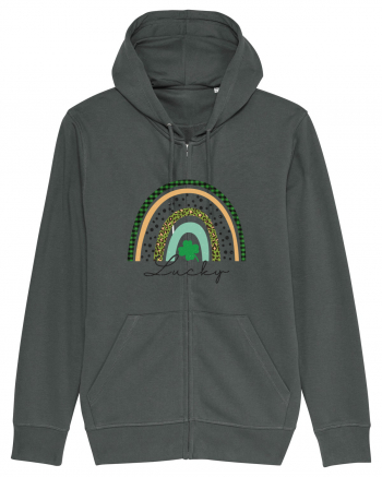 Lucky St. Patrick's Day Rainbow Anthracite