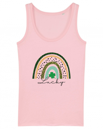 Lucky St. Patrick's Day Rainbow Cotton Pink