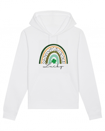 Lucky St. Patrick's Day Rainbow White