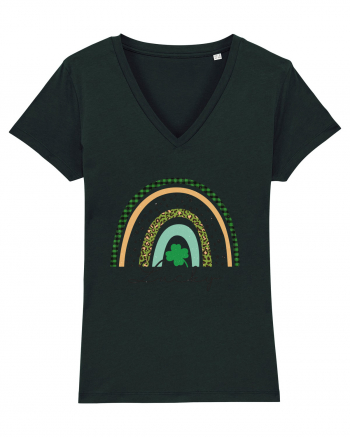 Lucky St. Patrick's Day Rainbow Black