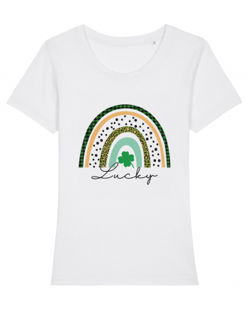 Lucky St. Patrick's Day Rainbow White