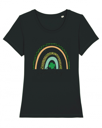 Lucky St. Patrick's Day Rainbow Black