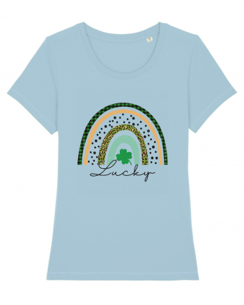 Lucky St. Patrick's Day Rainbow Sky Blue